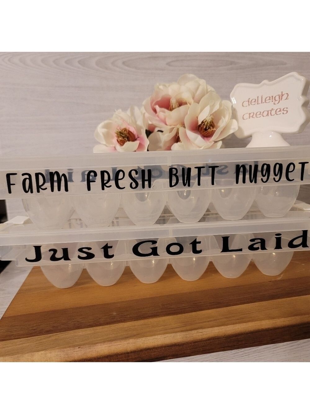 Funny egg carton